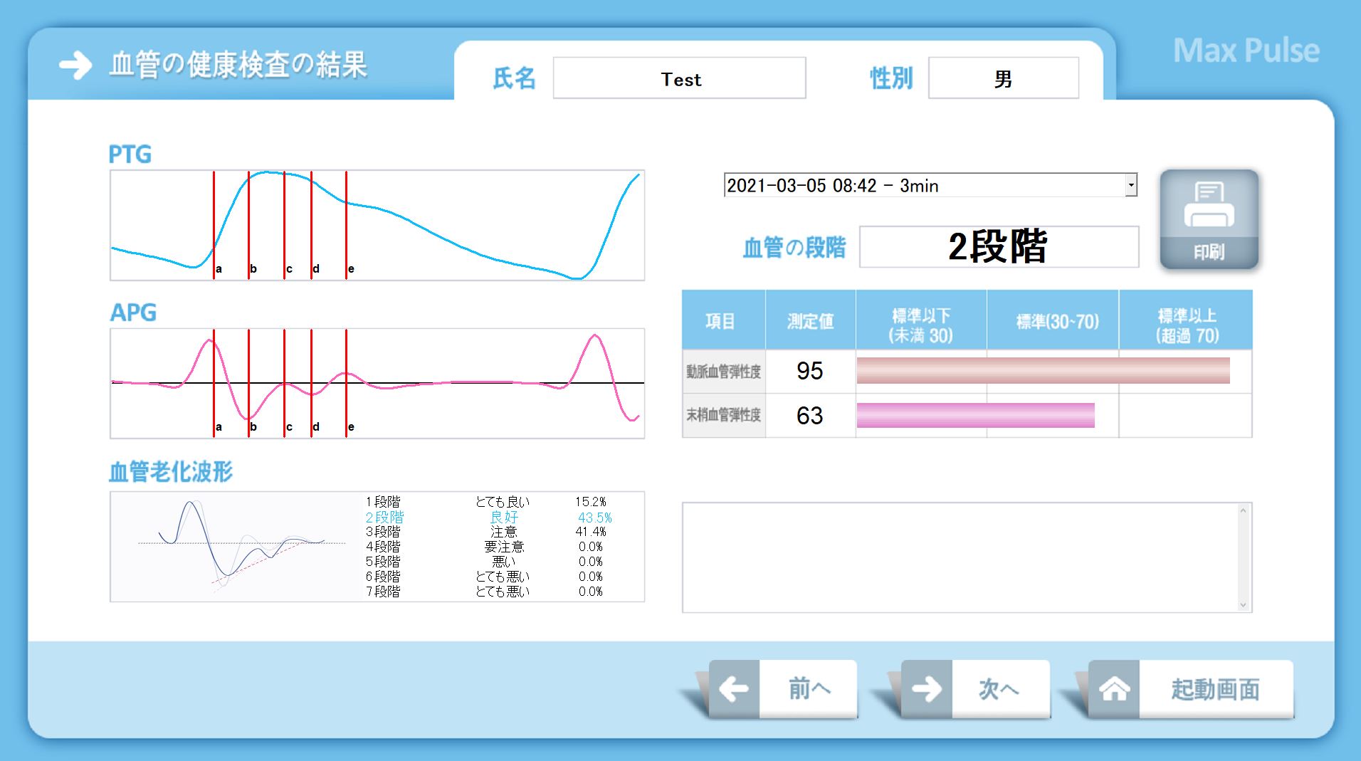max pulse APG結果画像
